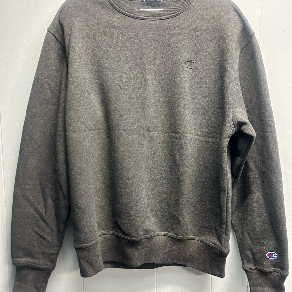 Champion Men's Dark Gray Crewneck Sweater